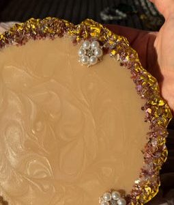 Resin Tray With Pearls