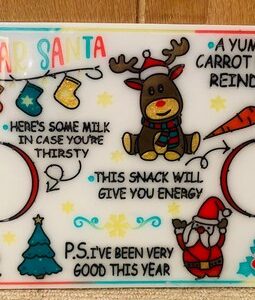 Handmade resin Christmas Eve trays