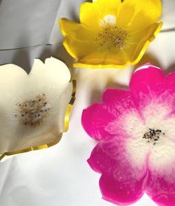 Epoxy Sun Flower Plate – Resin Art - Ring Dish - House Warming Gift